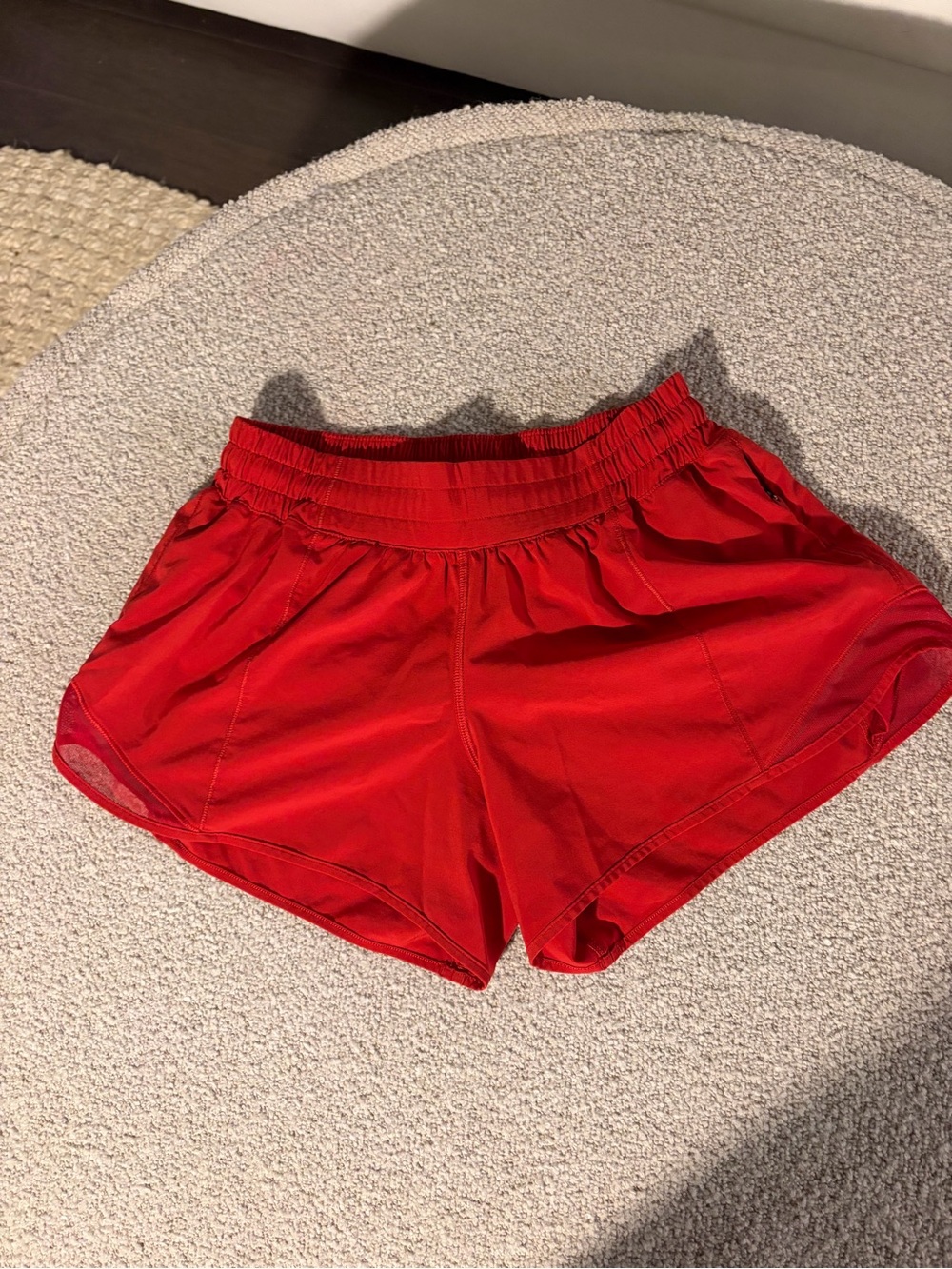 Lululemon Red Hotty Hot Shorts